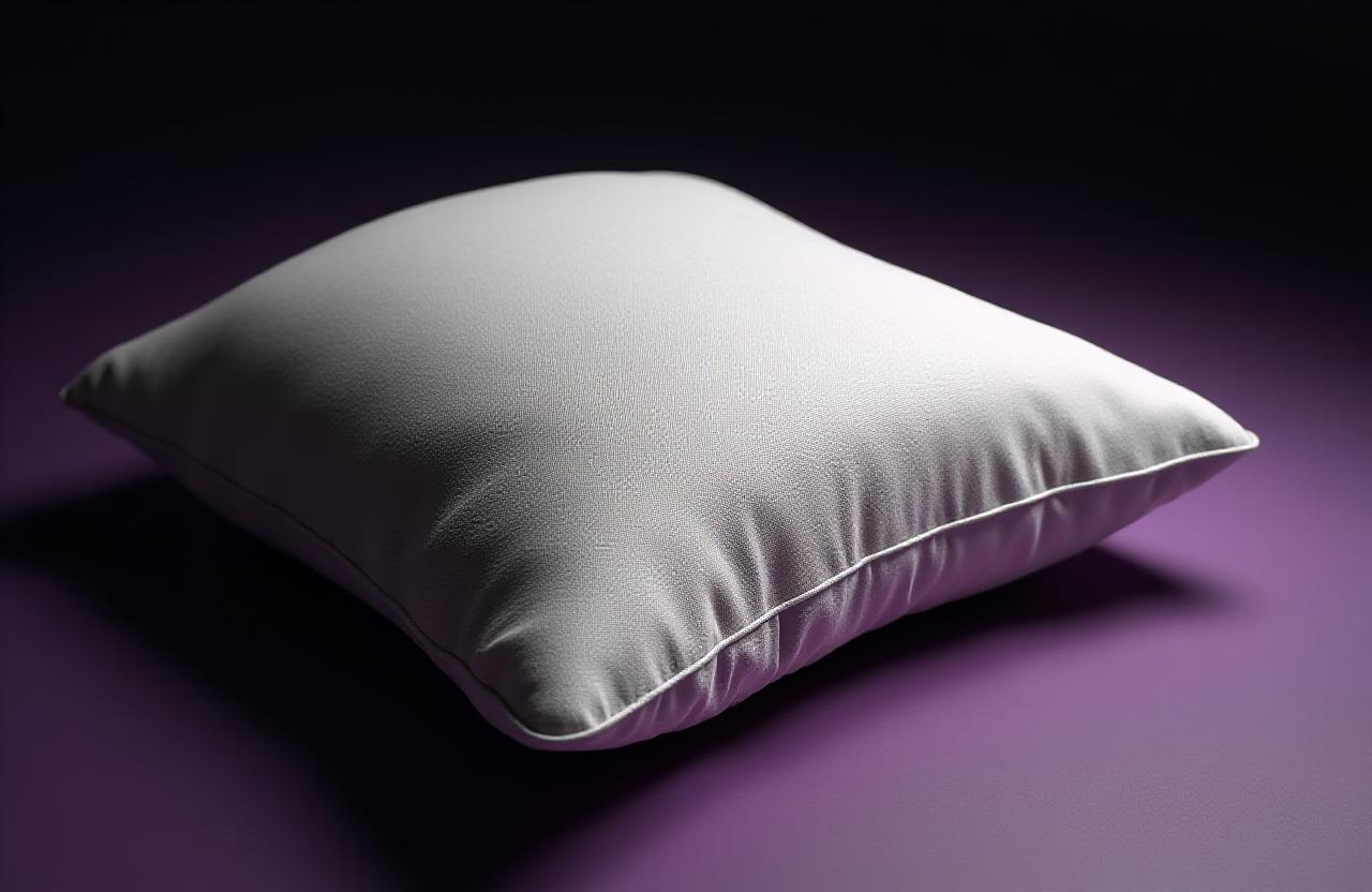 Close-up of premium ergonomic pillow texture