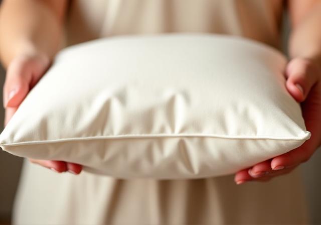 Low profile pillow for stomach sleepers
